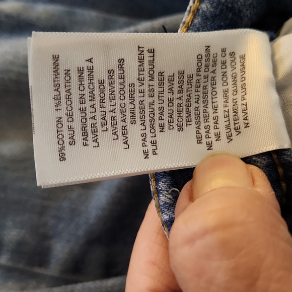 Levi's 710 Ankle Super Skinny Jeans Girls 6 Regular (5-7 years) raw edge hem - Picture 13 of 15